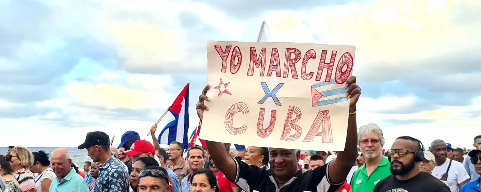 Marcha en Cuba contra las sanciones estadounidenses - Sputnik Mundo, 1920, 21.12.2024