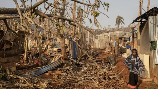 Destrucción causada por el ciclón Chido en Mayotte. - Sputnik Mundo