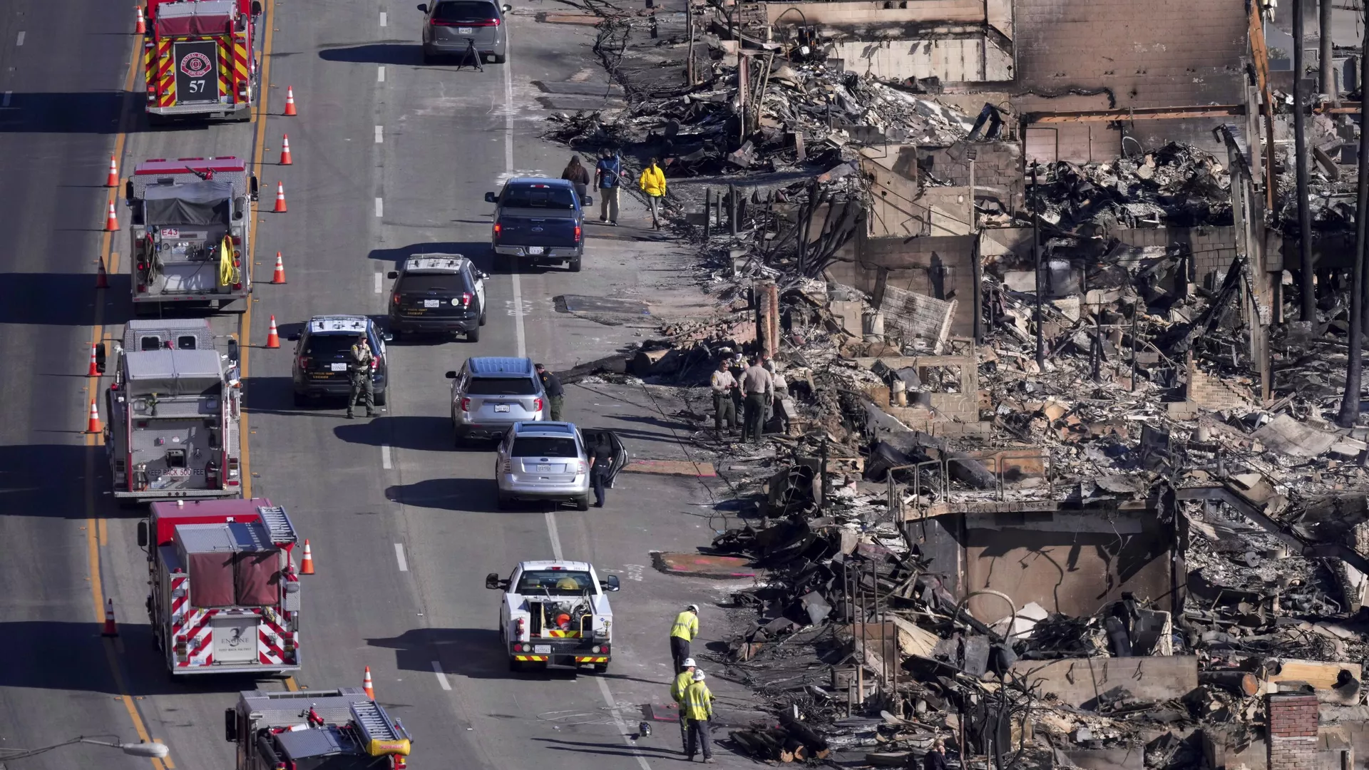 Estragos ocasionados en Los Ángeles por los incendios