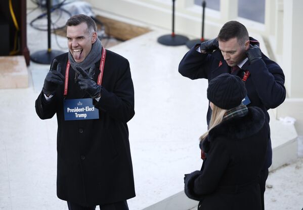 Los participantes en la ceremonia de la toma de posesión de Trump. - Sputnik Mundo