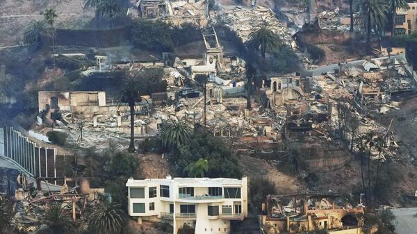 Consecuencias de los incendios forestales en Los Ángeles - Sputnik Mundo