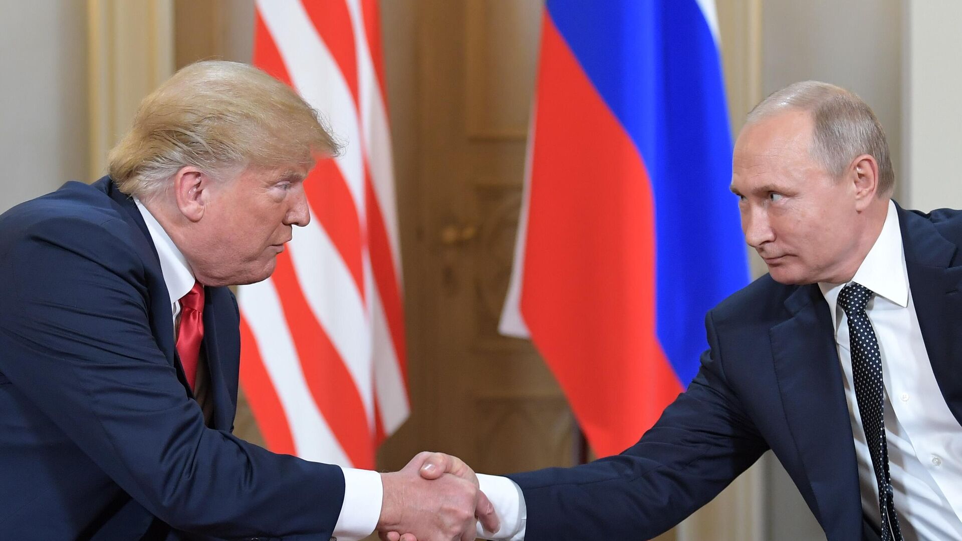 Reunión entre el presidente ruso, Vladímir Putin, y el presidente estadounidense Donald Trump Reunión entre el presidente ruso, Vladímir Putin, y el presidente estadounidense Donald Trump - Sputnik Mundo, 1920, 20.01.2025