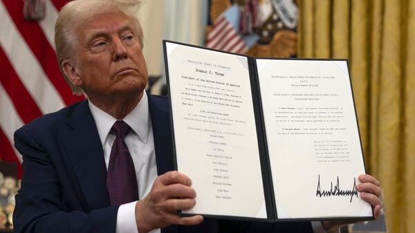 El presidente de Estados Unidos, Donald Trump, ha lanzado diversas amenazas comerciales. - Sputnik Mundo