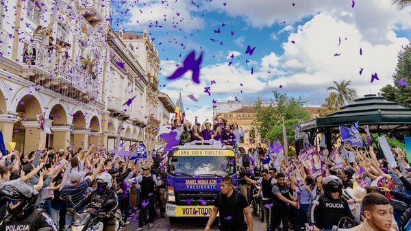El presidente de Ecuador, Daniel Noboa, cierra su campaña rumbo a las elecciones presidenciales.  - Sputnik Mundo