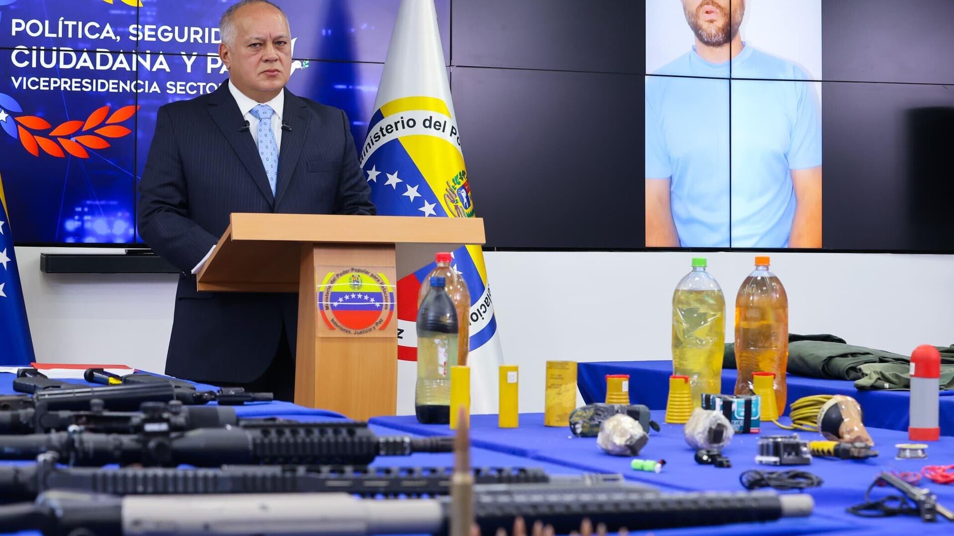 Diosdado Cabello, ministro de Relaciones Interiores, Justicia y Paz de Venezuela Diosdado Cabello, ministro de Relaciones Interiores, Justicia y Paz de Venezuela - Sputnik Mundo, 1920, 13.02.2025