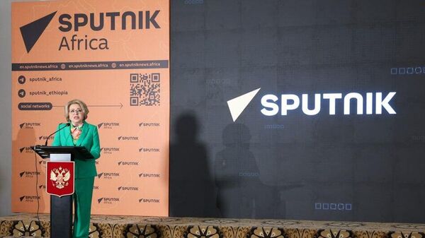 Valentina Matvienko, presidenta del Senado de Rusia, durante la inauguración del nuevo centro editorial de Sputnik en Etiopía - Sputnik Mundo