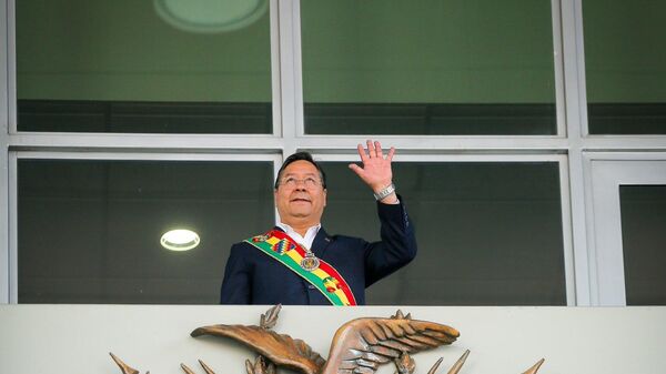 El presidente de Bolivia, Luis Arce, se perfila para competir por un segundo mandato. - Sputnik Mundo