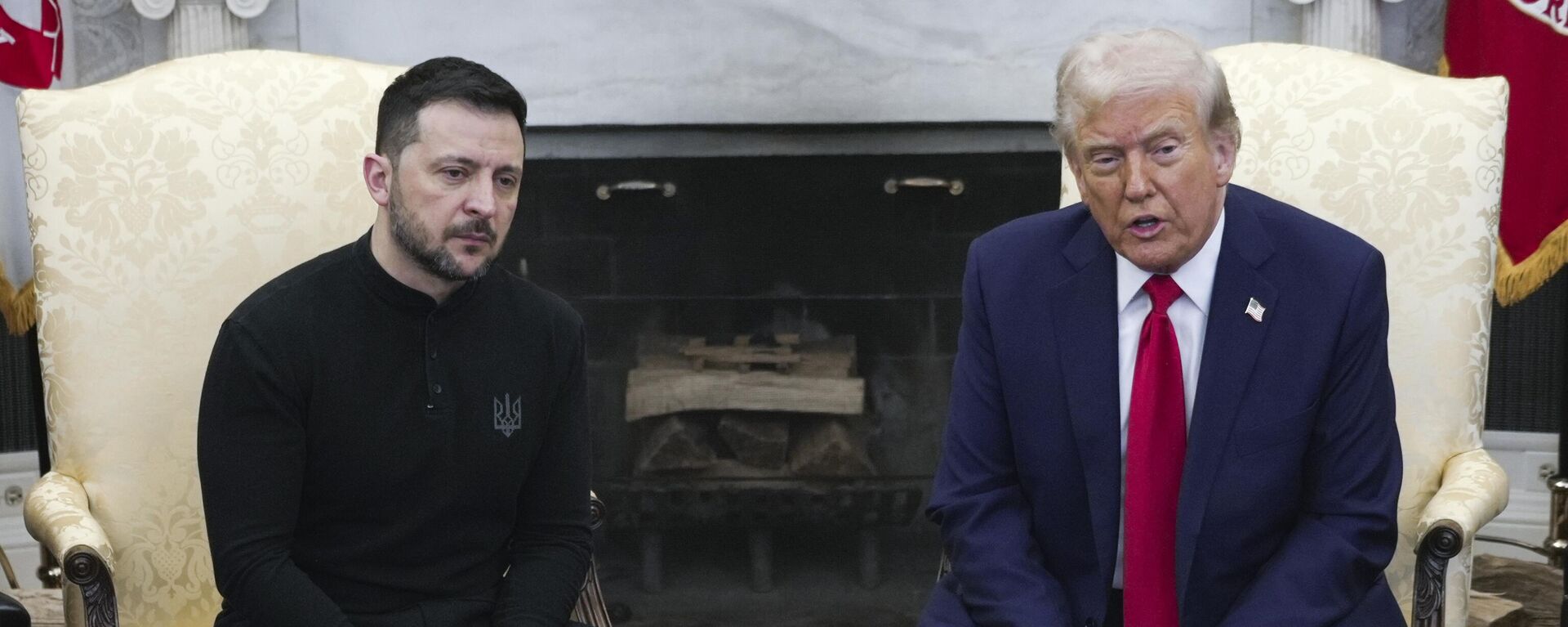 Volodímir Zelenski y el presidente de EEUU, Donald Trump - Sputnik Mundo, 1920, 03.05.2025