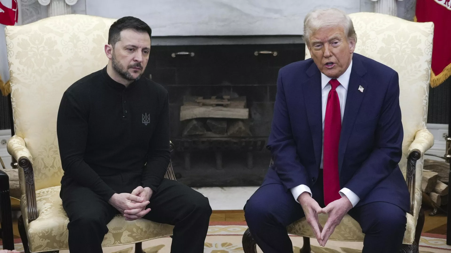 Volodímir Zelenski y el presidente de EEUU, Donald Trump