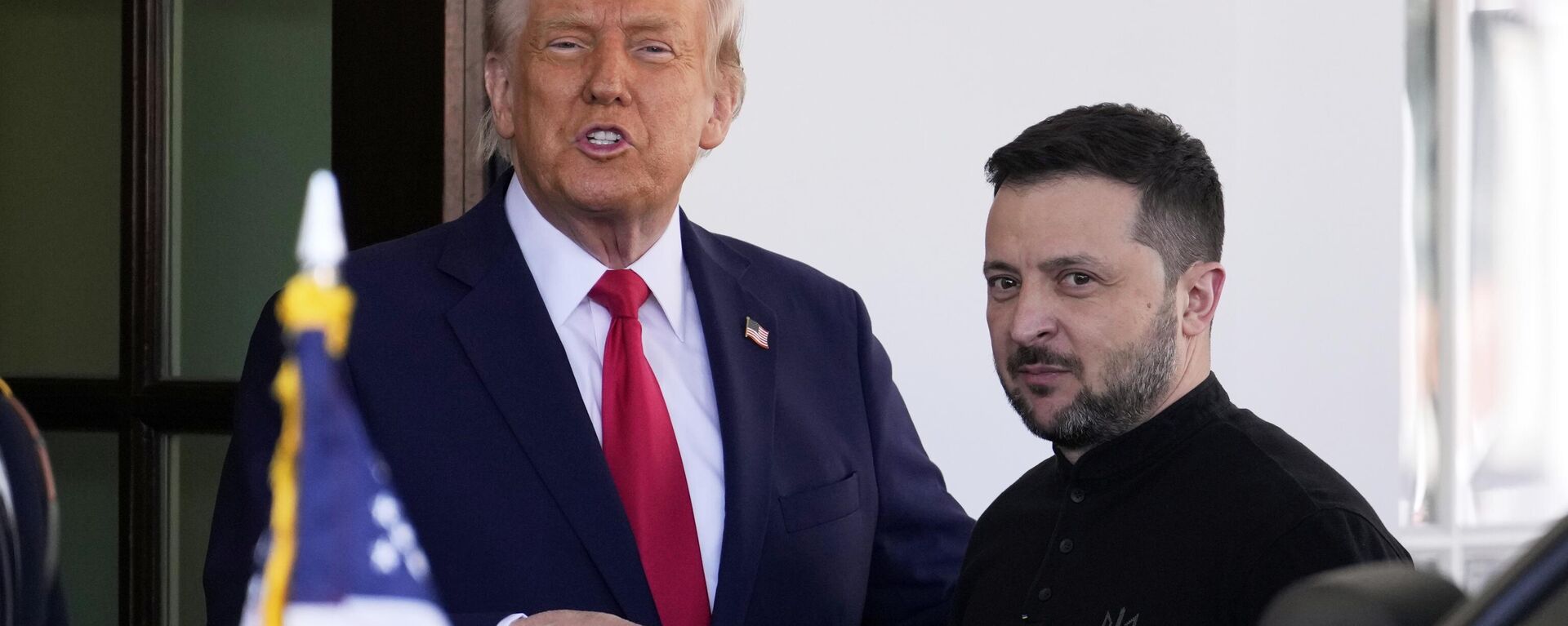 El presidente de EEUU, Donald Trump, y el líder ucraniano, Volodímir Zelenski, en la Casa Blanca, el 28 de febrero de 2025.  - Sputnik Mundo, 1920, 21.03.2025