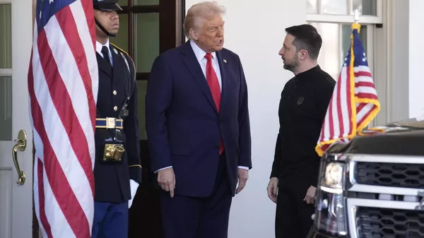 Reunión de Donald Trump y Volodímir Zelenski - Sputnik Mundo