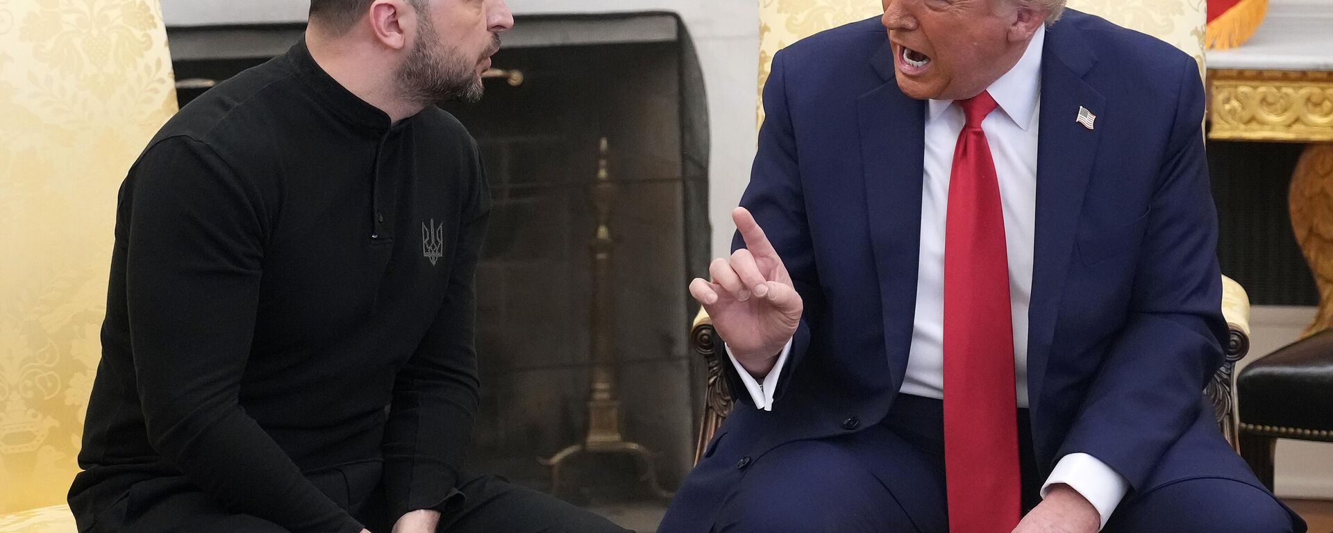 Volodímir Zelenski y el presidente de EEUU, Donald Trump, el 28 de febrero de 2025 - Sputnik Mundo, 1920, 03.03.2025