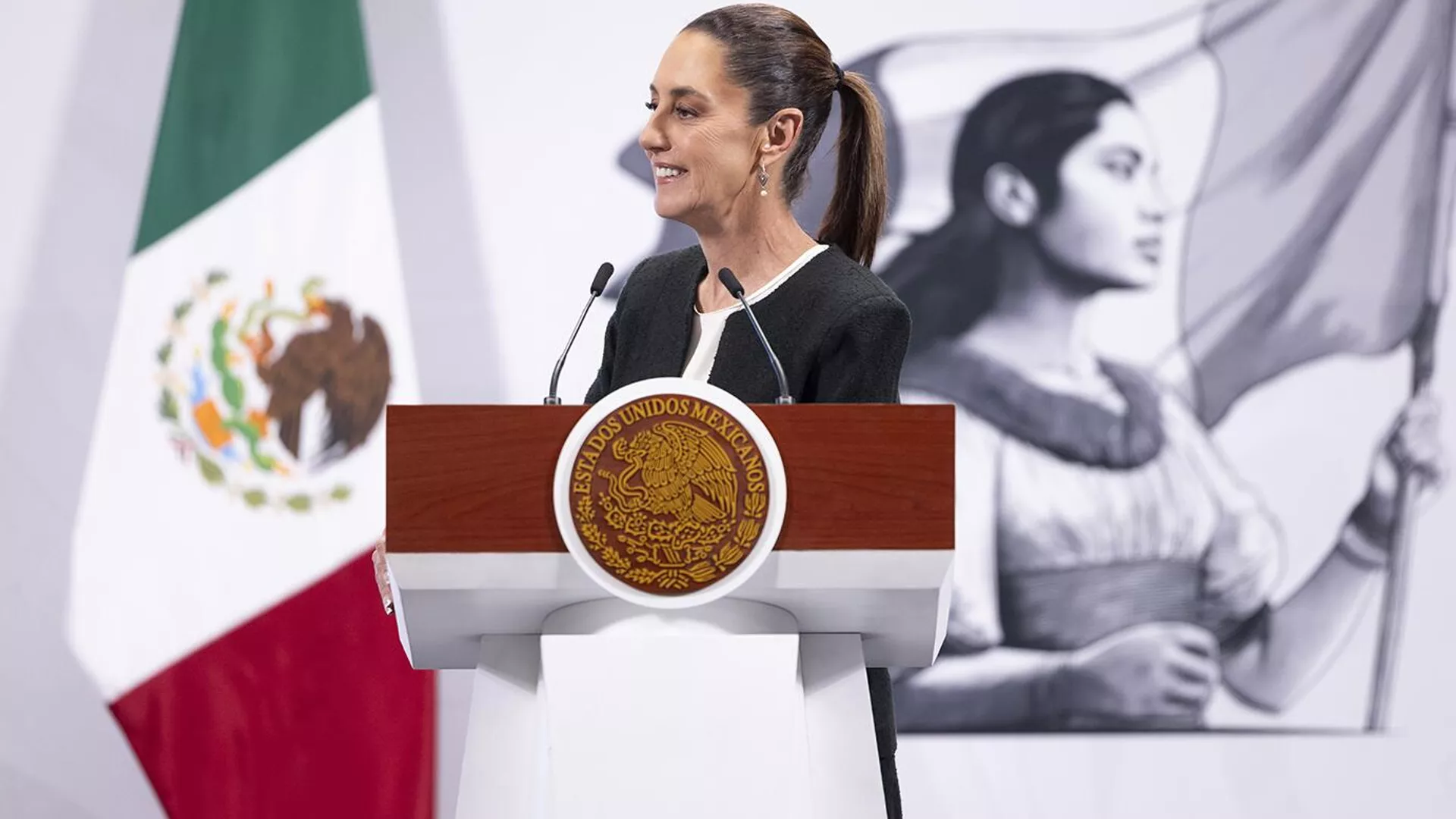 La presidenta de México, Claudia Sheinbaum. La presidenta de México, Claudia Sheinbaum. - Sputnik Mundo, 1920, 26.08.2025