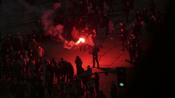 Protestas en Belgrado, Serbia - Sputnik Mundo