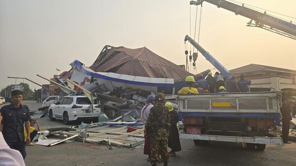 Estragos por el sismo en Birmania - Sputnik Mundo