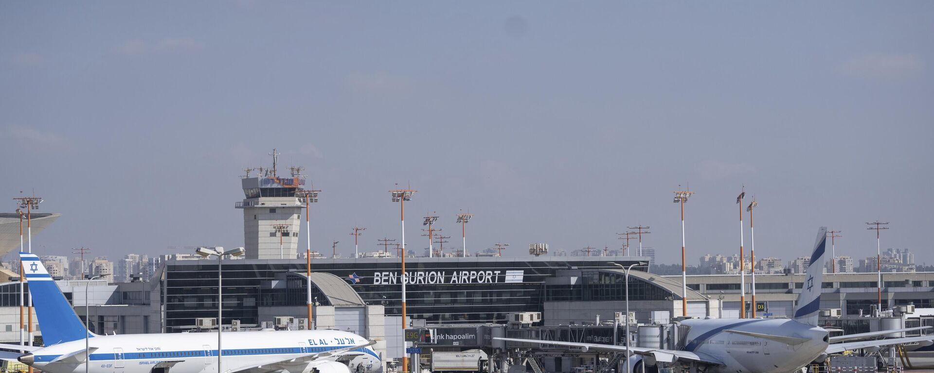 Dos aviones aparcados en el aeropuerto internacional Ben Gurion, cerca de Tel Aviv (Israel), el 2 de septiembre de 2024. 
 - Sputnik Mundo, 1920, 30.03.2025
