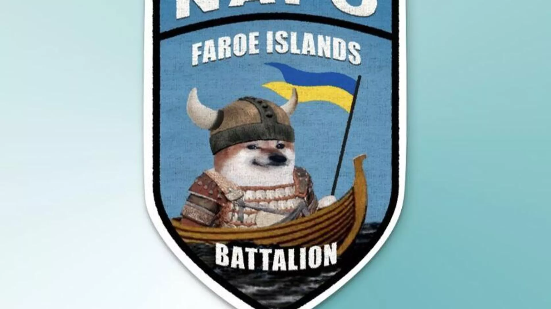 Parche de la organización NAFO 69th Sniffing Brigade dedicada a las Islas Feroe (captura de pantalla de las redes sociales)
