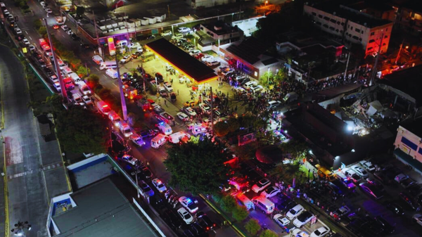 Una toma aérea del colapso de la discoteca Jet Set, en Santo Domingo, República Dominicana, el 8 de abril de 2025 - Sputnik Mundo