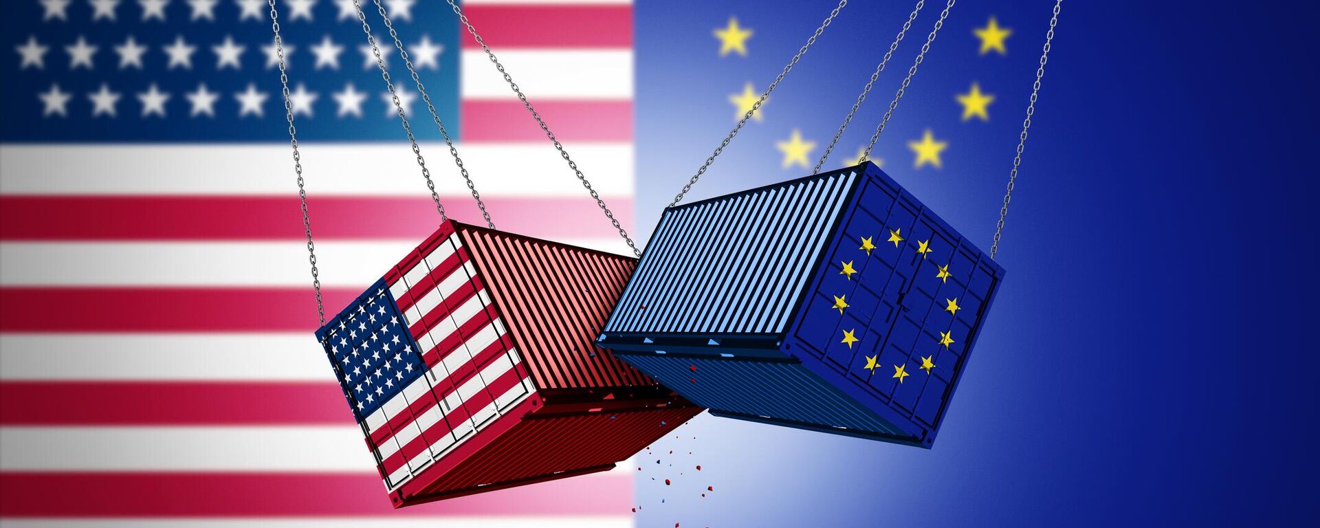 Guerra comercial entre la UE y EEUU (referencial) - Sputnik Mundo, 1920, 10.04.2025
