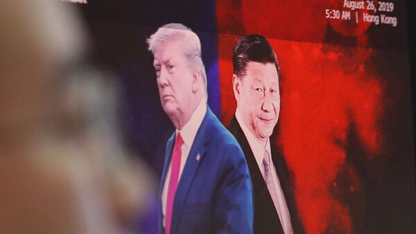 Imágenes del presidente chino Xi Jinping y el presidente estadounidense Donald Trump - Sputnik Mundo