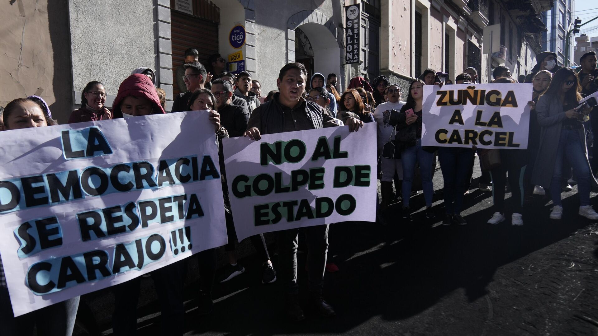Protestas contra la intentona golpista en Bolivia de 2024 Protestas contra la intentona golpista en Bolivia de 2024 - Sputnik Mundo, 1920, 12.04.2025