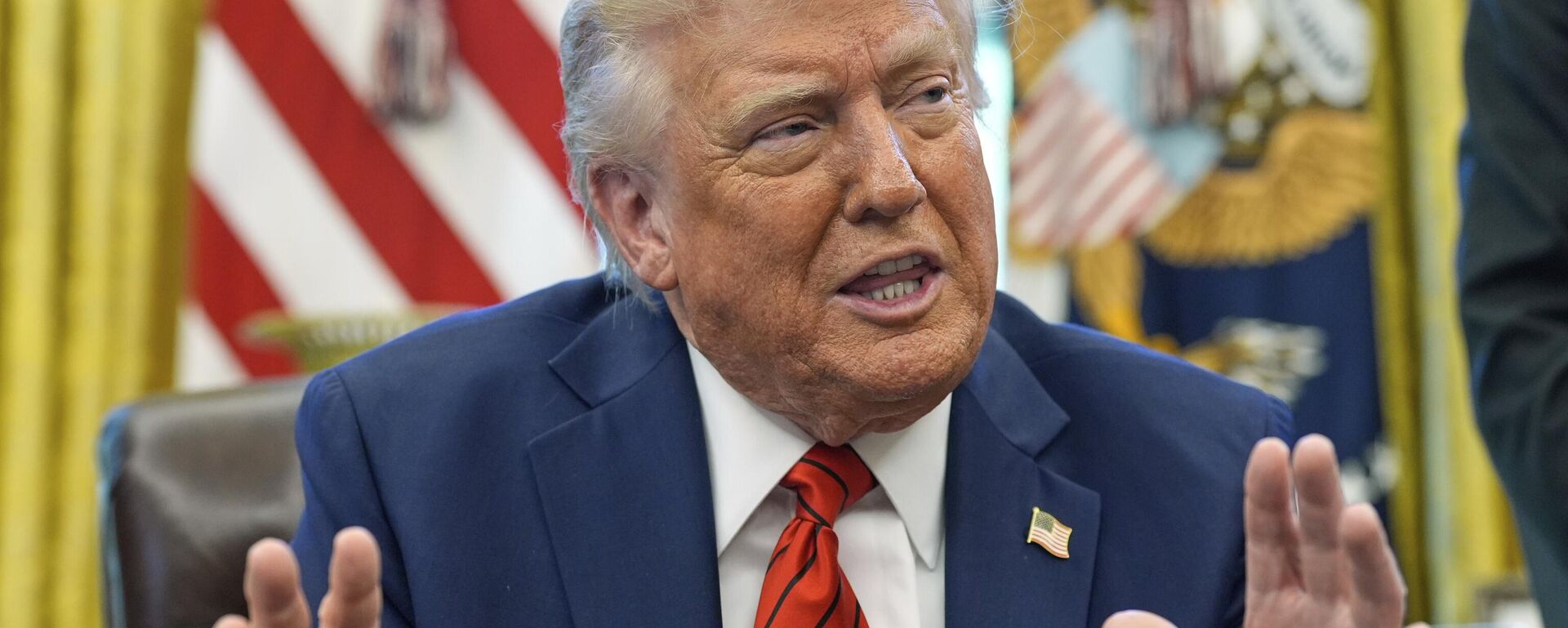 El presidente de EEUU, Donald Trump. - Sputnik Mundo, 1920, 18.04.2025