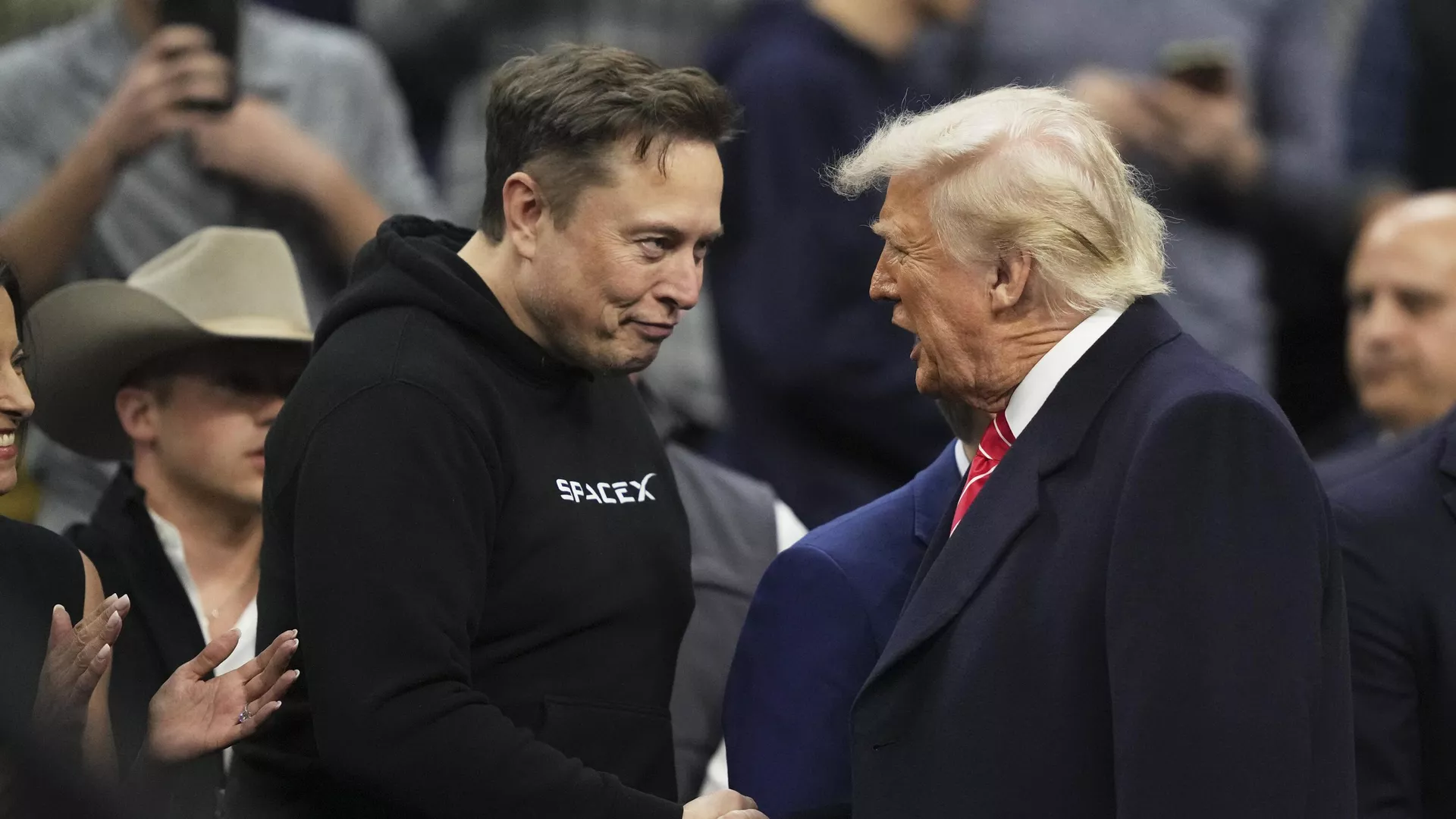 El multimillonario Elon Musk y el presidente de EEUU, Donald Trump