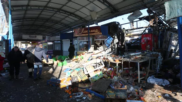 Consecuencias del bombardeo del mercado - Sputnik Mundo