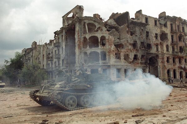 Combates en Grozni, agosto de 1996. Combates en Grozni, agosto de 1996. - Sputnik Mundo