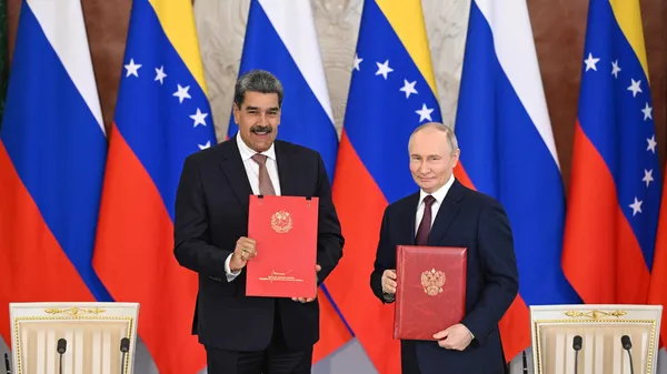 Presidentes de Venezuela, Nicolás Maduro, y de Rusia, Vladímir Putin, firman un tratado de asociación estratégica y cooperación entre ambos Estados - Sputnik Mundo