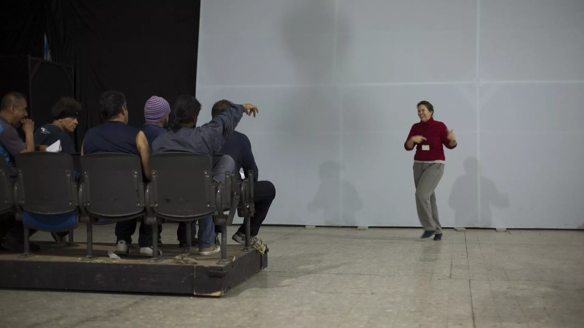 Ensayo de Xolomeo y Pitbulieta, montaje de la Compañía de Teatro del Penal de Santa Martha Acatita - Sputnik Mundo, 1920, 10.05.2025