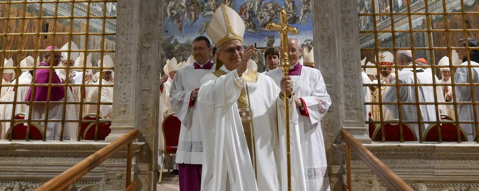 El papa León XIV en su primera misa como pontífice. - Sputnik Mundo, 1920, 10.05.2025