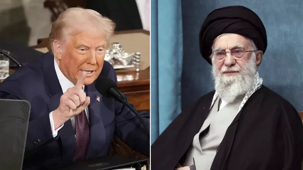 Donald Trump, presidente de EEUU, y el ayatolá Alí Jameneí - Sputnik Mundo