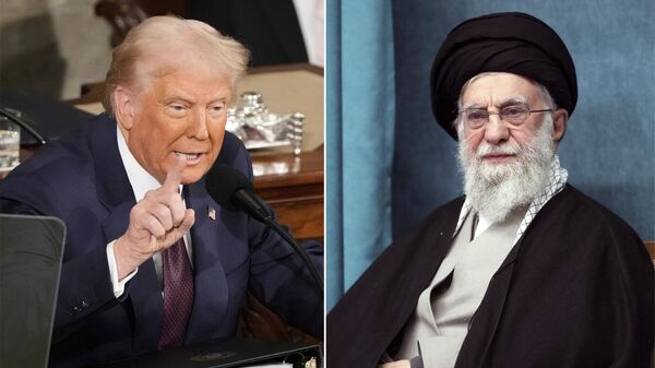 Donald Trump, presidente de EEUU, y el ayatolá Alí Jameneí - Sputnik Mundo