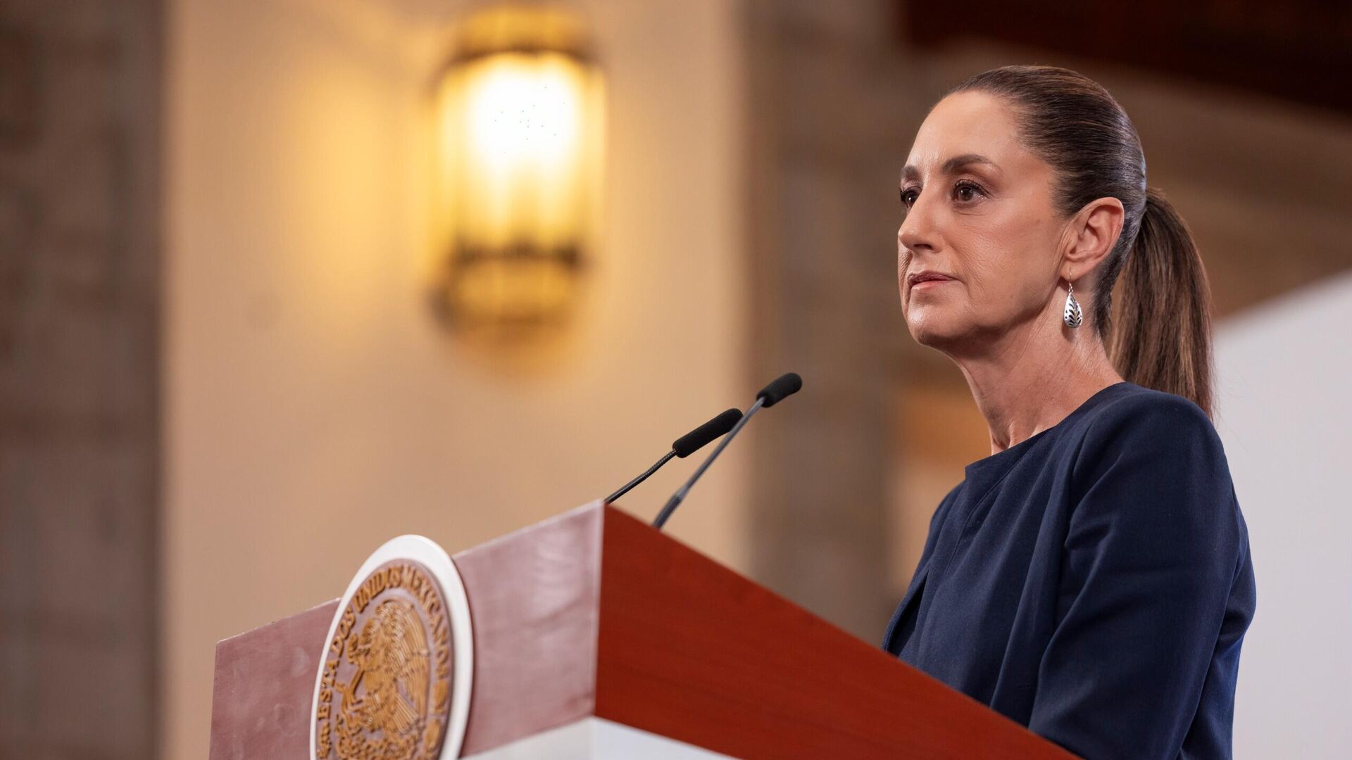 Claudia Sheinbaum, presidenta de México Claudia Sheinbaum, presidenta de México - Sputnik Mundo, 1920, 15.05.2025