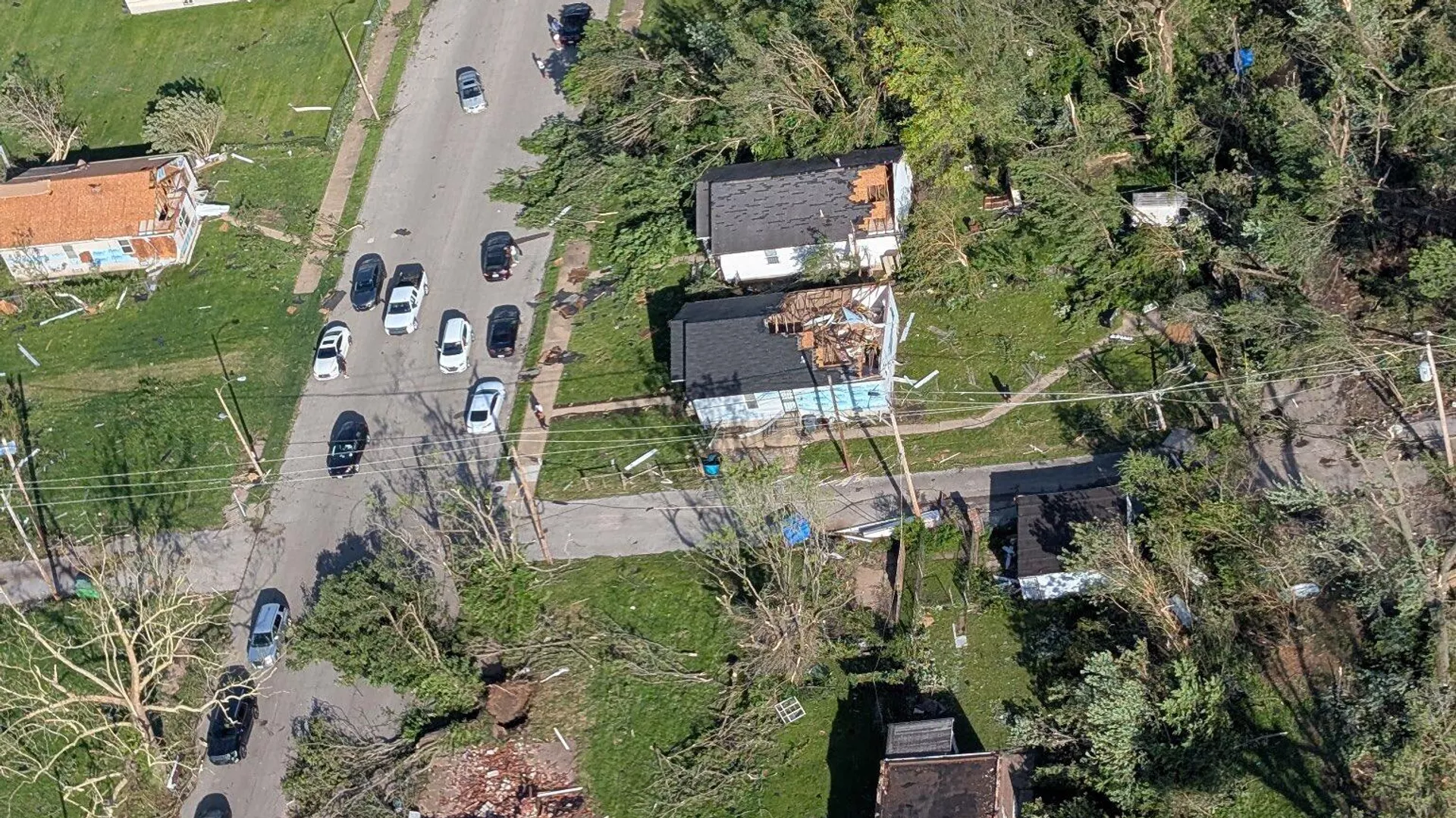 Uno de los estados afectados por las tormentas y tornados en EEUU fue San Luis Misuri. - Sputnik Mundo, 1920, 18.05.2025