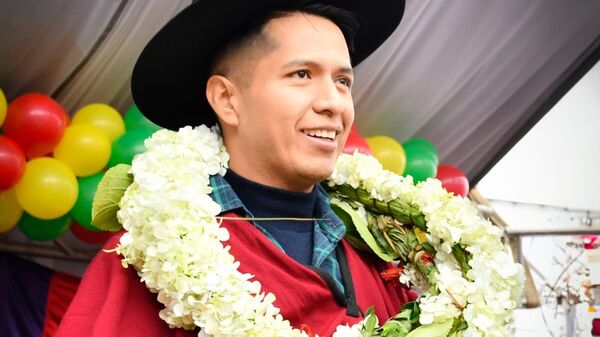 Andrónico Rodríguez es el líder del Senado de Bolivia. - Sputnik Mundo