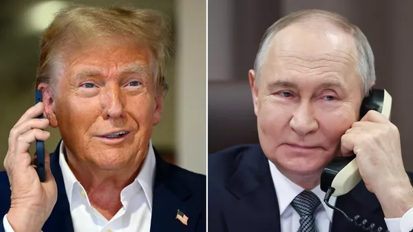 El presidente de EEUU, Donald Trump, y el presidente de Rusia, Vladímir Putin - Sputnik Mundo