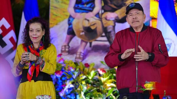 Los copresidentes de Nicaragua, Rosario Murillo y Daniel Ortega. - Sputnik Mundo
