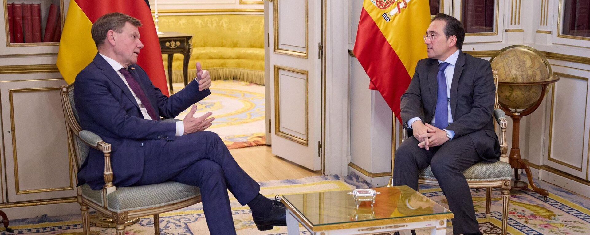 Los ministros de Exteriores de Alemania y España, Johann Wadephul y José Manuel Albares, reunidos en Madrid - Sputnik Mundo, 1920, 28.05.2025
