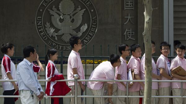 Estudiantes chinos en EEUU - Sputnik Mundo