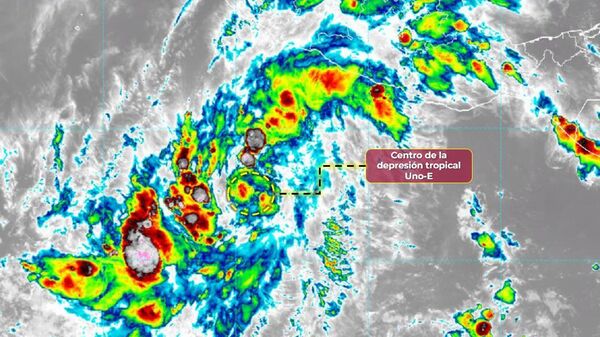 Ciclón tropical Uno-E en México - Sputnik Mundo