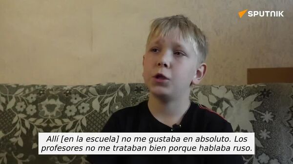 Me gritaba que no soy nadie: un niño narra cómo fue discriminado por hablar ruso en su escuela en el territorio controlado por Ucrania - Sputnik Mundo