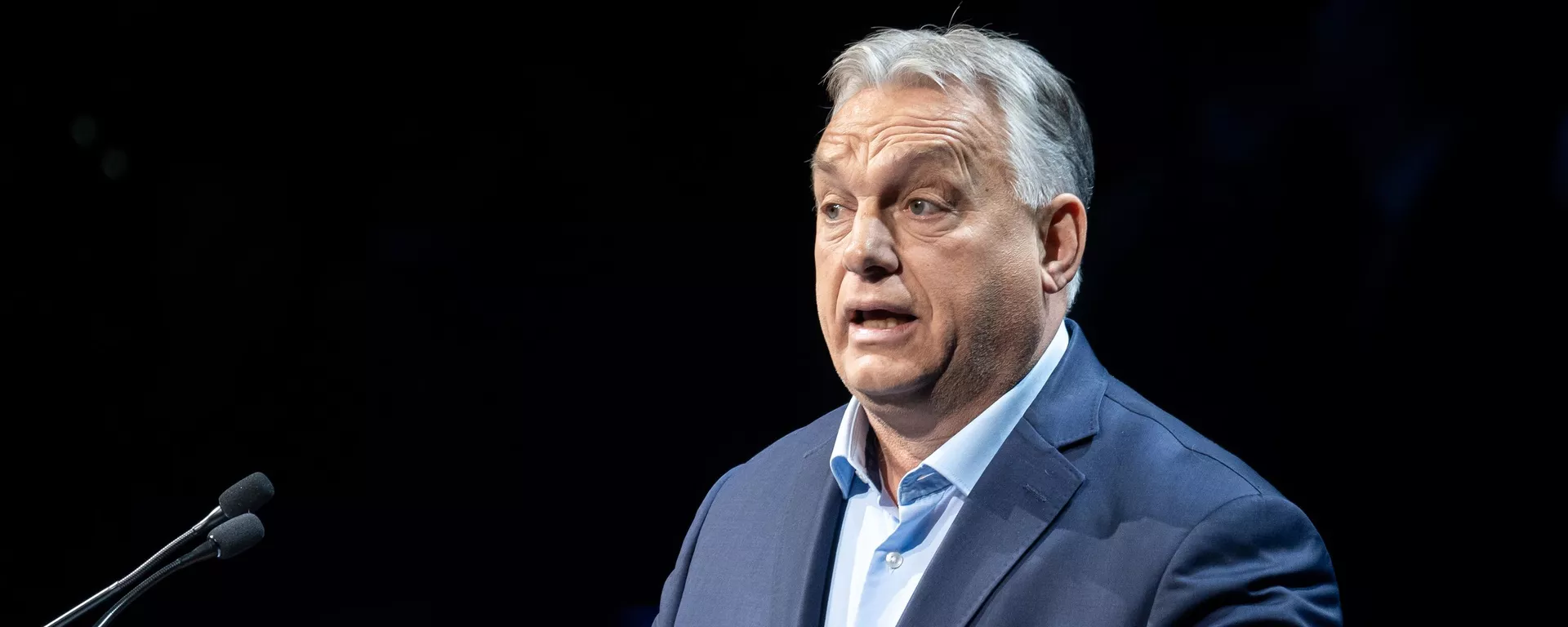 Viktor Orban, primer ministro húngaro, pronuncia un discurso durante la Cumbre de Madrid, el 8 de febrero de 2025  - Sputnik Mundo, 1920, 02.06.2025