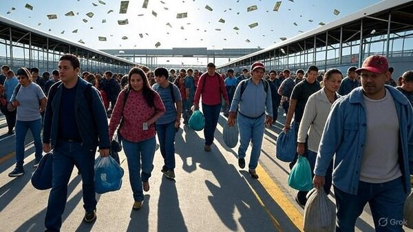 Migrantes trabajando - Sputnik Mundo