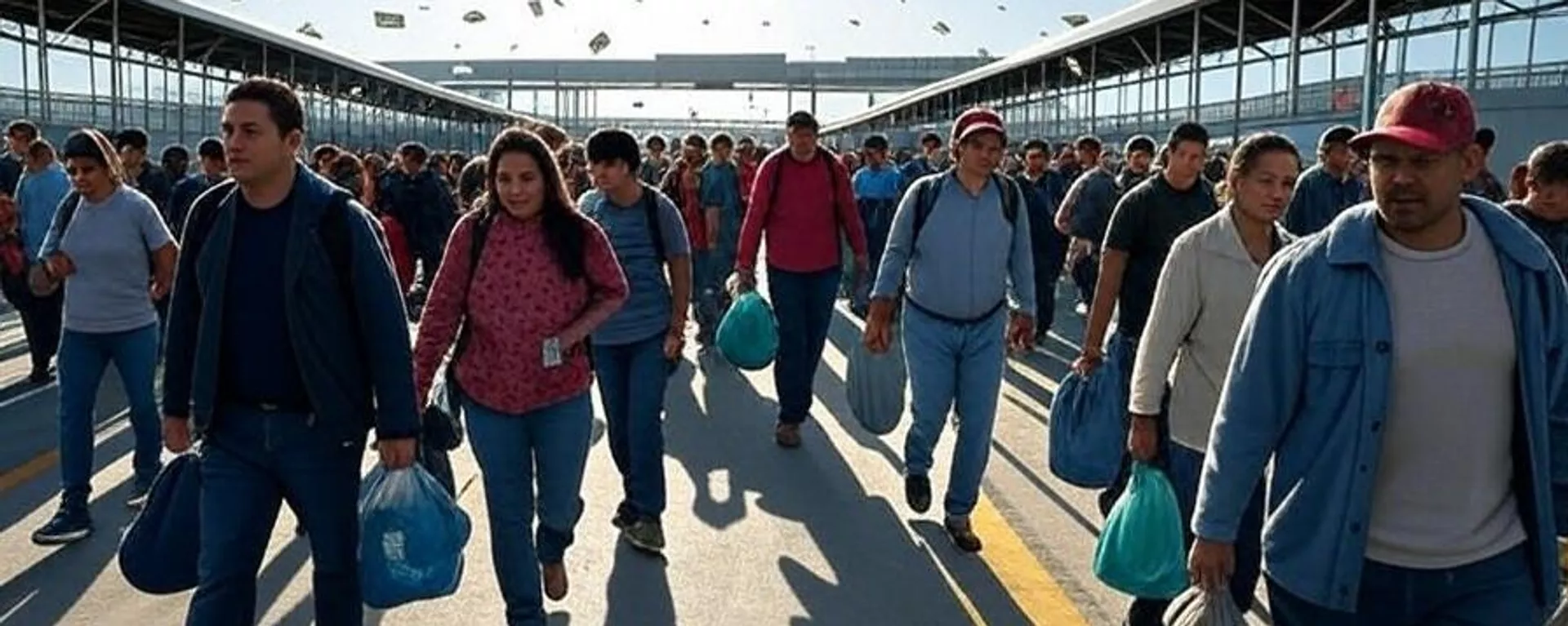 Migrantes trabajando - Sputnik Mundo, 1920, 04.06.2025