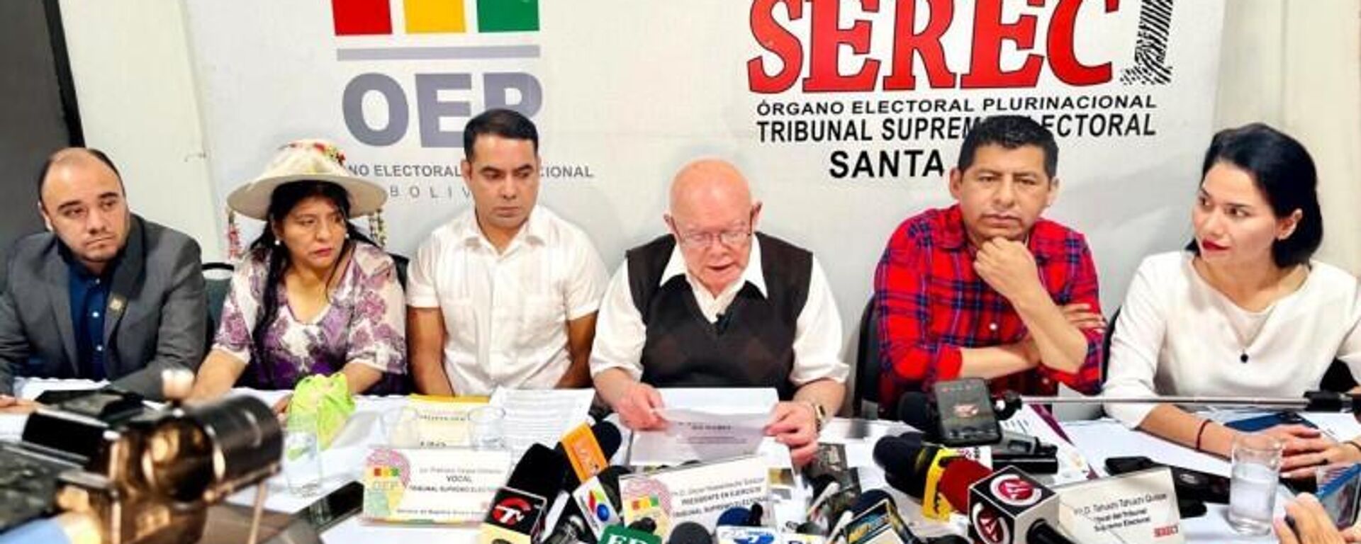 Presentación de la lista de candidatos habilitados para participar de las elecciones generales de Bolivia - Sputnik Mundo, 1920, 07.06.2025