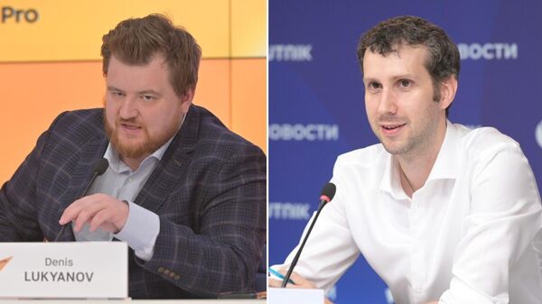 Denís Lukiánov, editor senior de medios sociales del Departamento de América Latina de la Dirección de Difusión Internacional, y Oleg Leónov Armas, redactor jefe del Departamento de América Latina de la Dirección de Difusión Internacional  - Sputnik Mundo