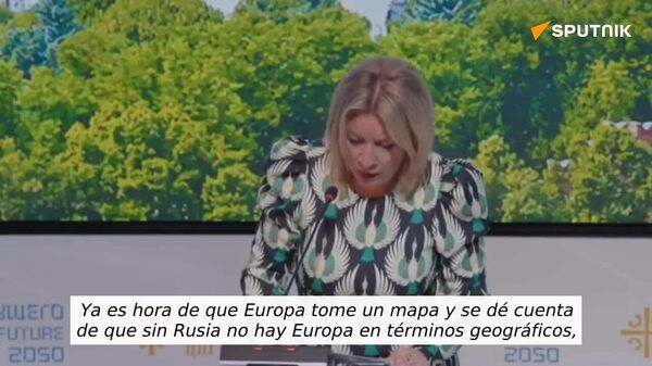 Zajárova asegura que sin Rusia, no hay Europa geográficamente, culturalmente o históricamente - Sputnik Mundo