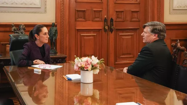 Sheinbaum se reúne con subsecretario de Estado de EEUU - Sputnik Mundo